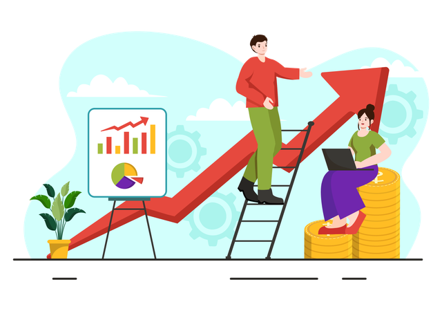 Business Growth  Illustration