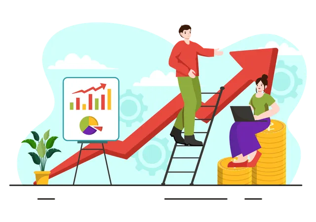 Business Growth  Illustration