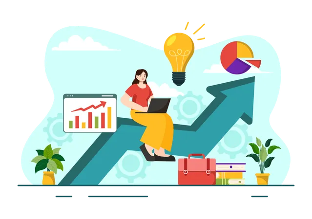 Business Growth  Illustration