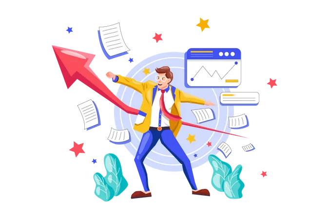 Business Growth  Illustration