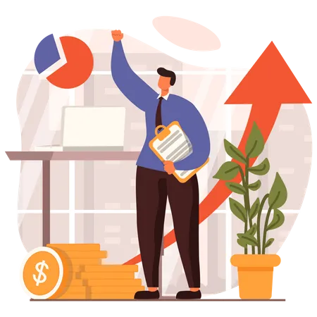 Business Growth  Illustration