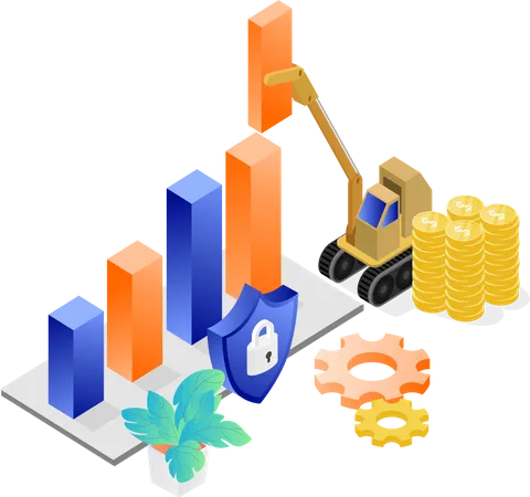 Business Growth  Illustration