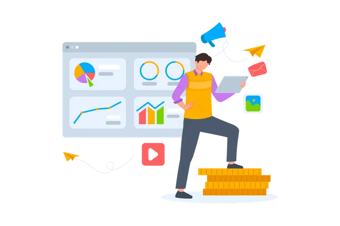 Business Growth  Illustration