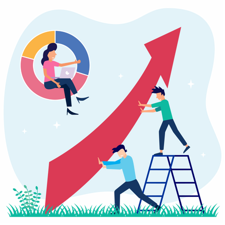 Business growth  Illustration