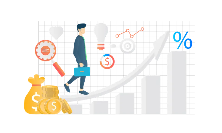 Business Growth  Illustration