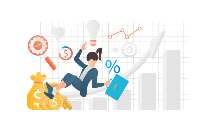 Business Growth  Illustration