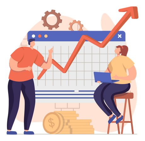 Business Growth  Illustration