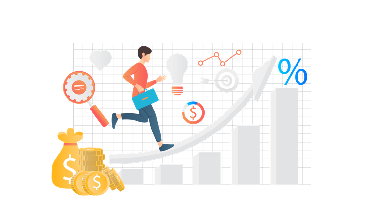 Business Growth  Illustration