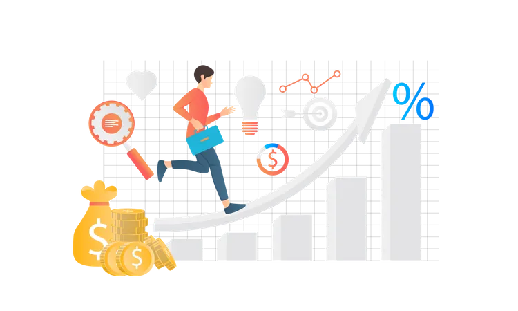 Business Growth  Illustration