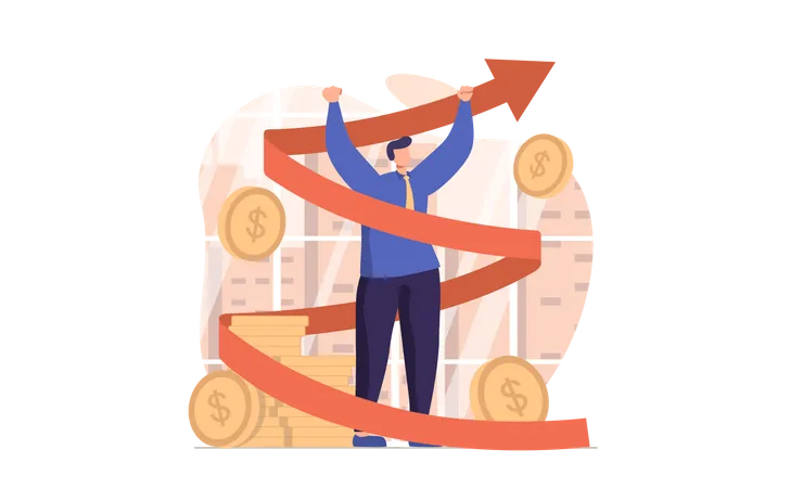 Business Growth  Illustration