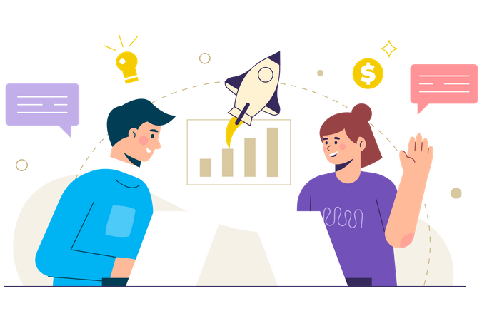 Business Growth  Illustration