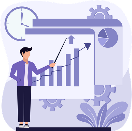 Business Growth Presentation  Illustration