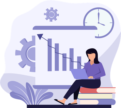 Business Growth Presentation  Illustration