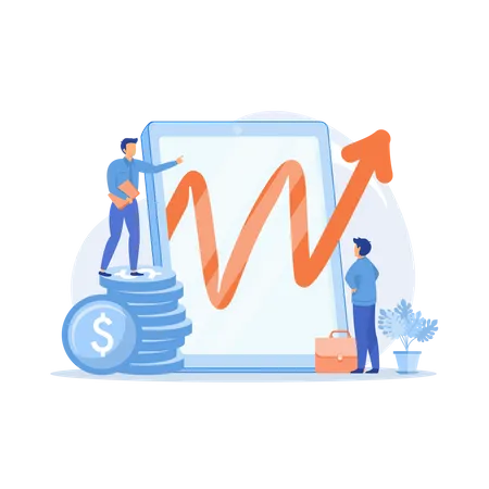 Business growth strategy Illustration