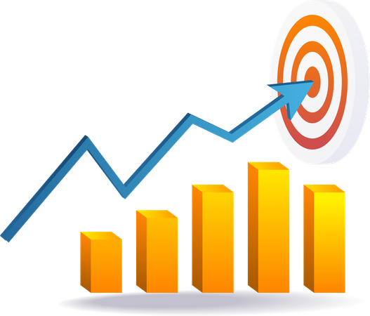 Business growth targets  Illustration