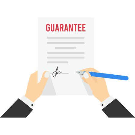 Business guarantee  Illustration