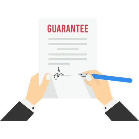 Business guarantee  Illustration