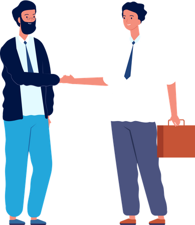 Business handshake Illustration
