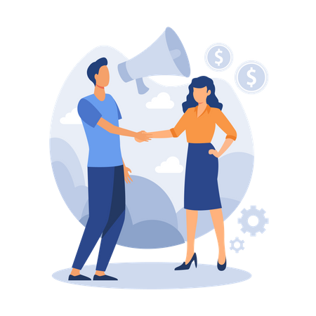 Business handshake  Illustration