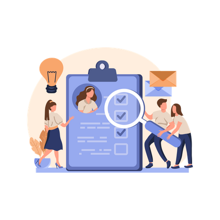 Business hiring  Illustration