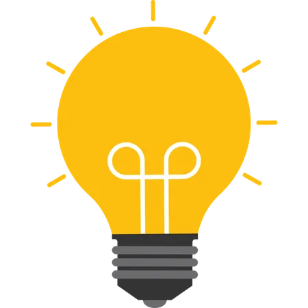 Light Bulb Illustration Sign Of Ideas And Creative Thinking Analytical Thinking For Processing Illustration