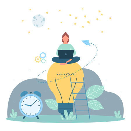 Business idea creation  Illustration