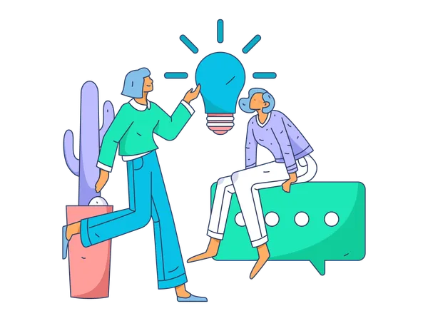 Business Idea Discussion  Illustration