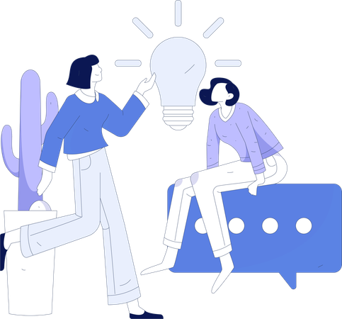 Business Idea Discussion  Illustration
