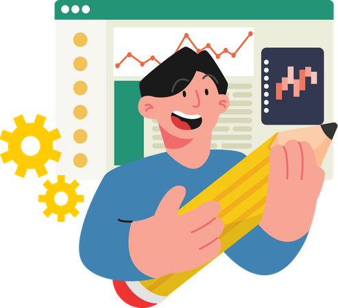 Business idea execution  Illustration