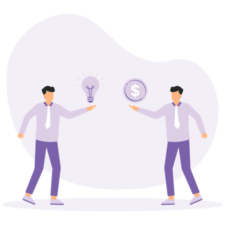 Business idea to make money  Illustration