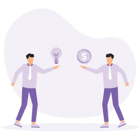 Business idea to make money  Illustration