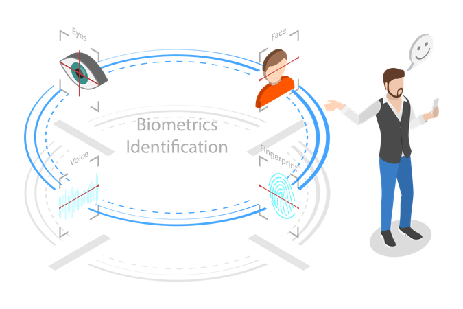 Business Identification and Finance Safety  Illustration