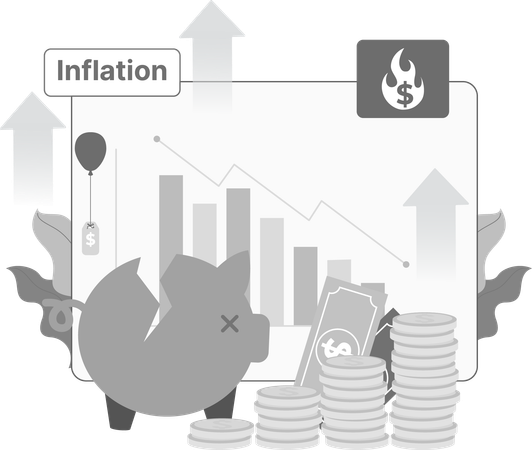 Business Inflation  Illustration