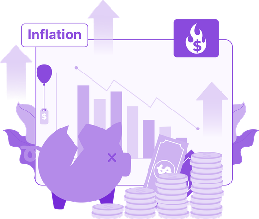 Business Inflation  Illustration