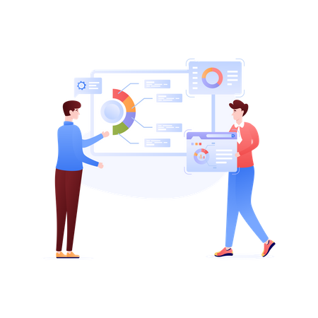Business-Infografiken  Illustration