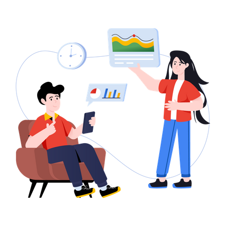 Business-Infografiken  Illustration