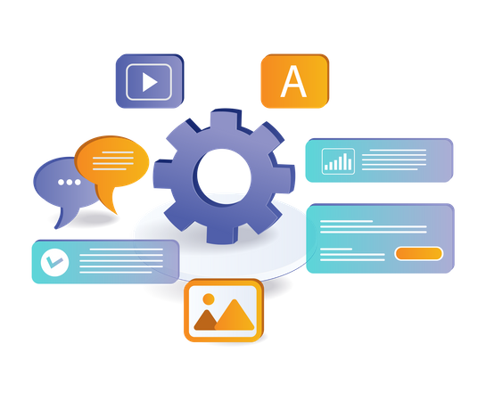 Business infographic process  Illustration