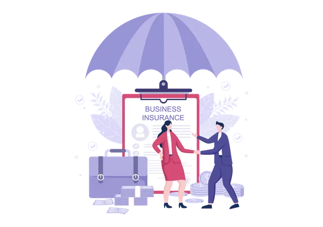 Business Insurance  Illustration