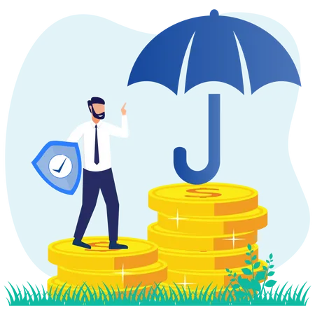 Business Insurance  Illustration