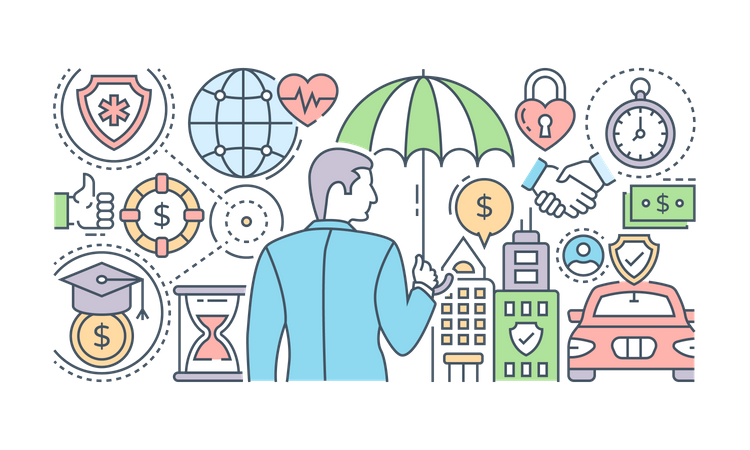 Business Insurance  Illustration