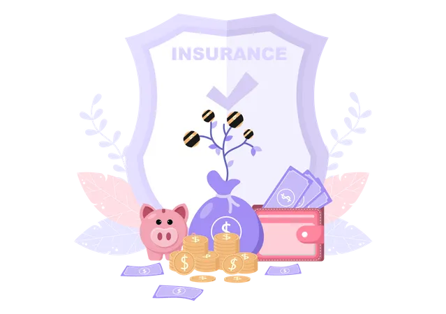 Business insurance policy Illustration