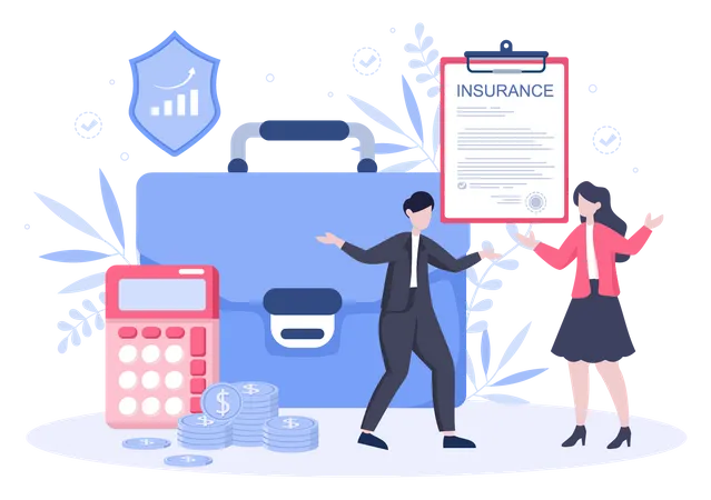 Business insurance policy Illustration