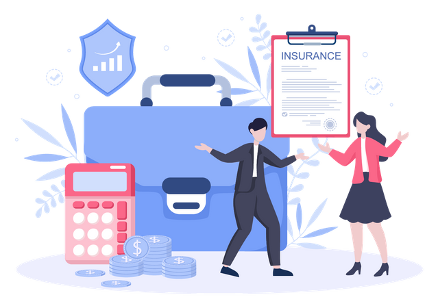 Business insurance policy  Illustration