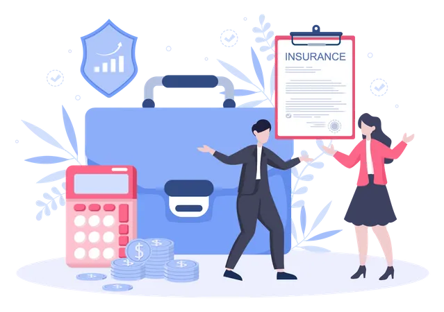 Business insurance policy  Illustration