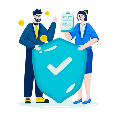 Business insurance policy  Illustration