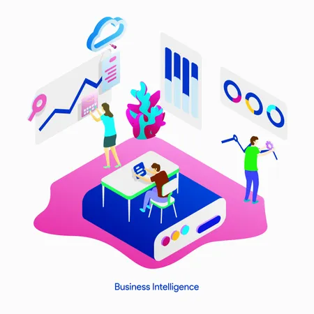 Business Intelligence Illustration