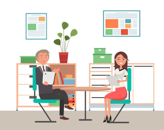 Business Interview  Illustration