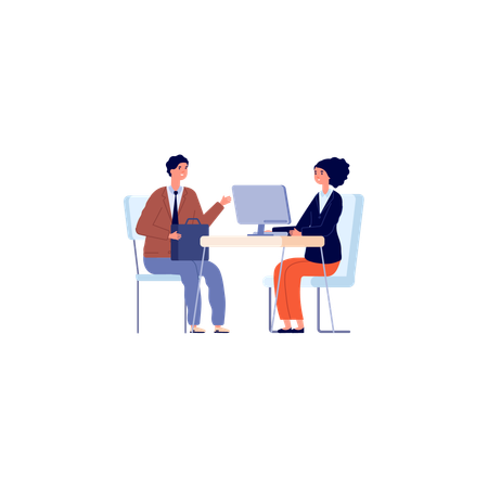 Business Interview  Illustration