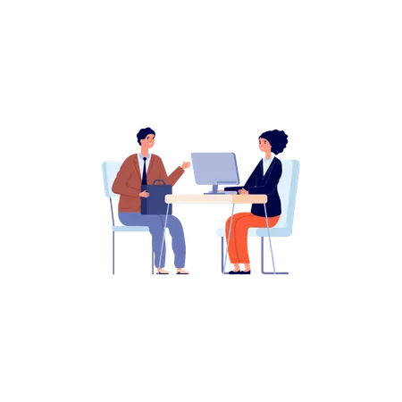 Business Interview  Illustration