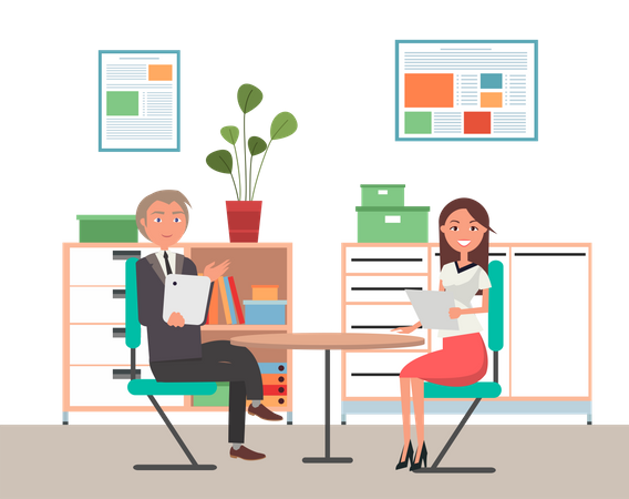 Business Interview  Illustration